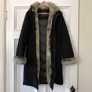 Woolrich Boulder Hooded Parka with Rabbit Fur